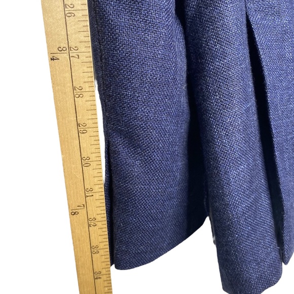 JKT New York Trent Sport Coat 36 Regular Blue Wool Blend Tonal Plaid - Picture 11 of 11